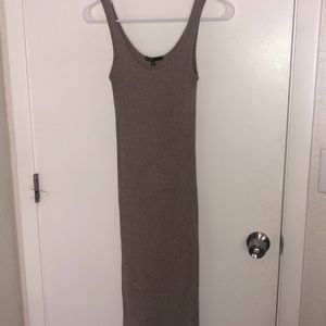 Neutral midi dress